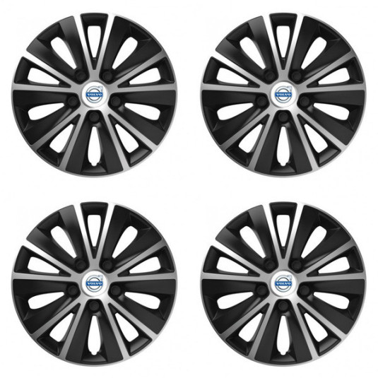Capace pentru Volvo (albe) 14 RAPIDE silver and black