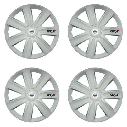 Capace pentru Volvo (albe) 16 GTX carbon white