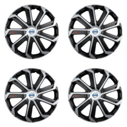 Capace roată pentru Volvo (albe) 16 Evo black&silver