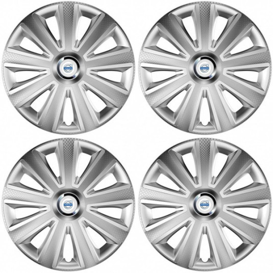 Capacele pentru Volvo (alb) 16 Aviator carbon RC 16 silver