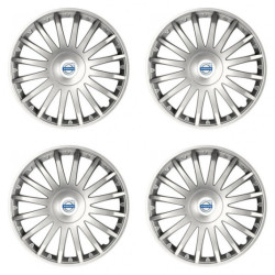 Capace pentru Volvo (alb) 16 CRYSTAL silver