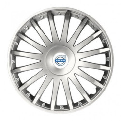 Capace pentru Volvo (alb) 16 CRYSTAL silver