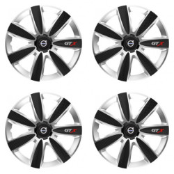 Capace jante pentru Volvo (negre) 14 GTX CARBON silver/black