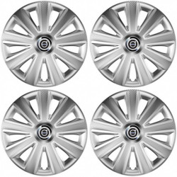 Calote pentru Volvo (negru) 16 Aviator carbon RC 16 silver