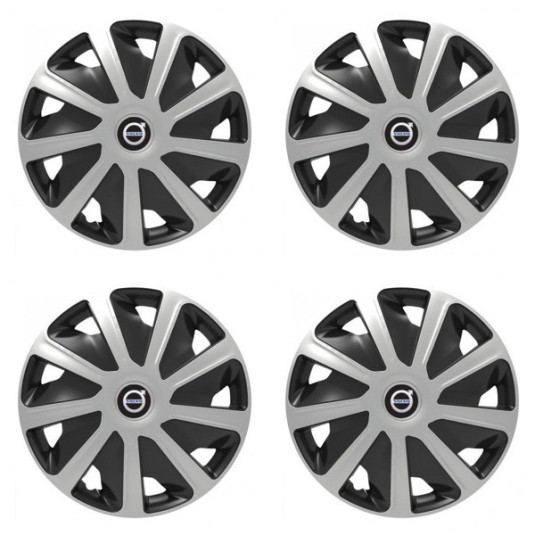 Capace roți pentru Volvo (negru) pentru furgone 16 Craft silver and black
