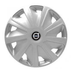 Capace de roți pentru Volvo (negre) pentru furgonete 16 Craft silver