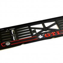 Covoraș sub tablă de înmatriculare 3D GTI