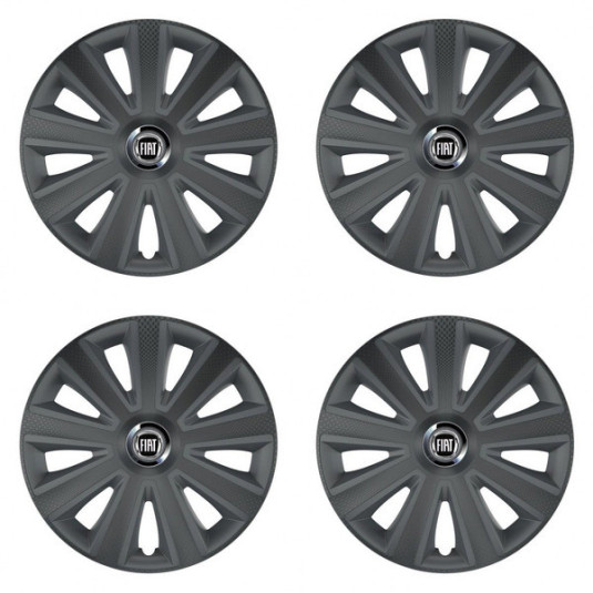 Capace pentru Fiat (negru) 14 Aviator carbon RC grafit