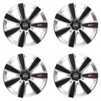 Capace roți pentru Fiat (negru) 14 GTX CARBON argintiu/negru