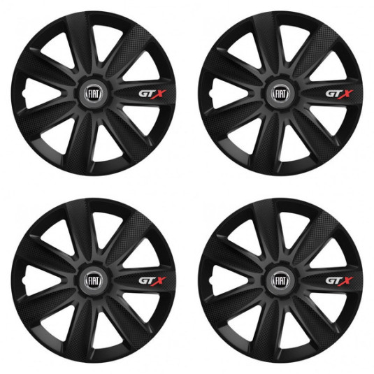 Capace pentru Fiat (negru) 14 GTX CARBON black