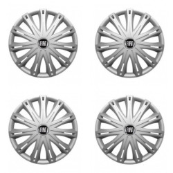 Capacele roților pentru Fiat (negru) 14 SPARK