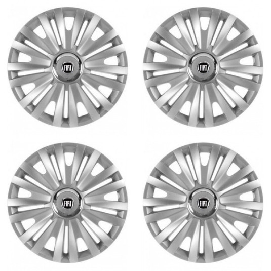 Capace de roată pentru Fiat (negru) 14 ROYAL RC