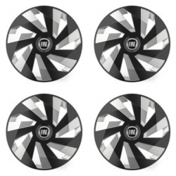 Ornamente pentru Fiat (negru) 15 Vector RC black and silver