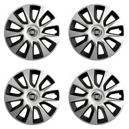 Capace roată pentru Fiat (negru) 15 STRATOS culoare dublu - outlet