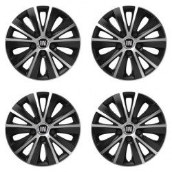 Capace pentru Fiat (negru) 15 RAPIDE argintiu și negru
