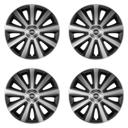 Capace jante pentru Fiat (negru) 16 Aviator carbon silver&black