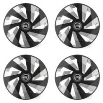 Capace pentru Fiat (negru) 16 Vector RC black and silver