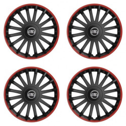 Capace pentru Fiat (negru) 16 CRYSTAL RO black