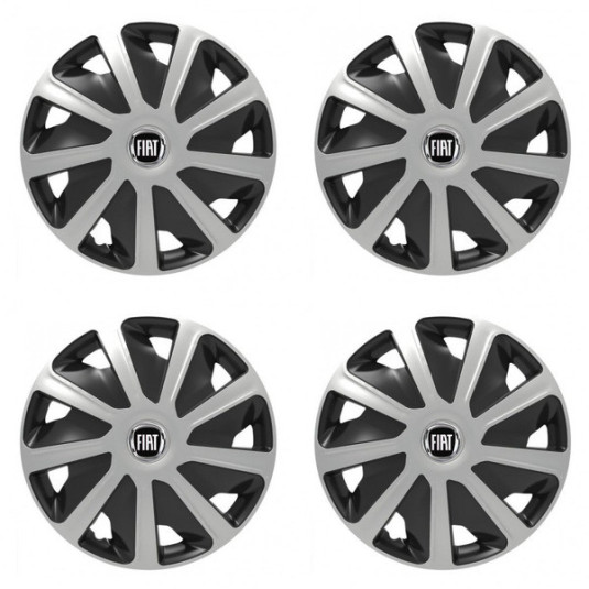 Capace pentru Fiat (negru) pentru furgone 16 Craft argintiu și negru