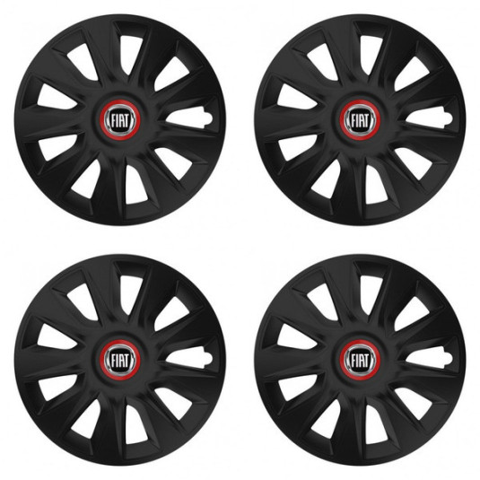 Capace pentru Fiat (negru) 17 STRATOS RR black