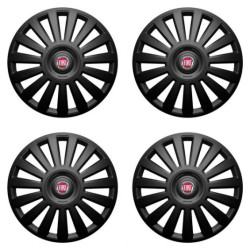 Capacele pentru Fiat (roșu) 14 Luxury black