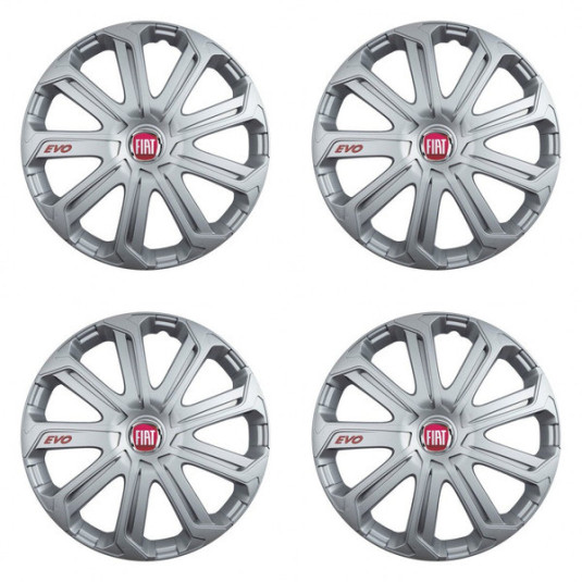 Ornamente pentru Fiat (roșu) 14 Evo silver