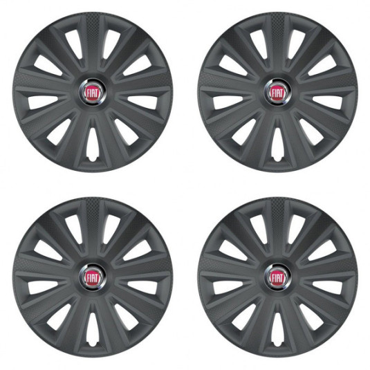 Capace pentru Fiat (roșu) 14 Aviator carbon RC grafit