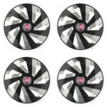 Capace pentru Fiat (roșu) 14 Vector RC black and silver