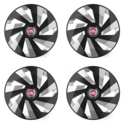 Capace pentru Fiat (roșu) 14 Vector RC black and silver