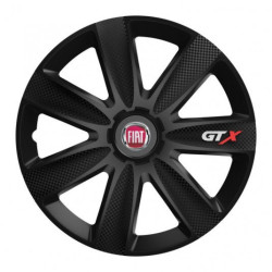 Capace pentru Fiat (roșii) 14 GTX CARBON black
