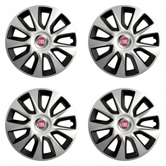 Capace pentru roți Fiat (roșu) 14 STRATOS double colour
