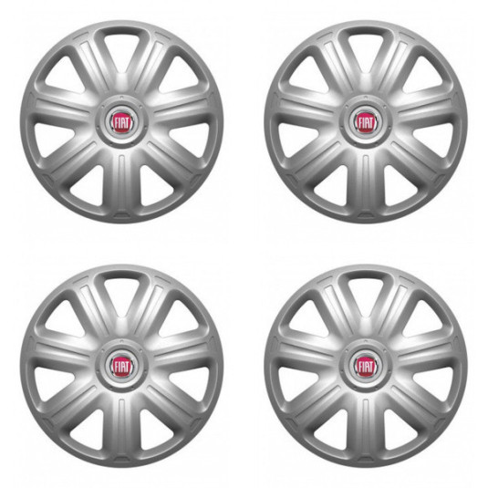 Hubcaps pentru Fiat (roșu) 14 COMFORT