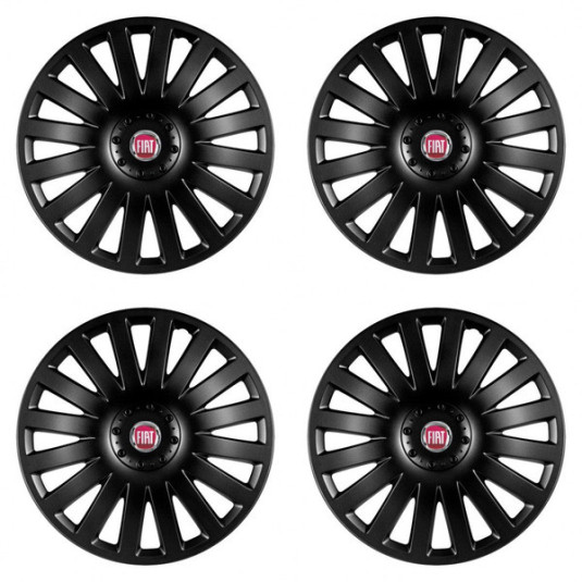 Capace pentru Fiat (roșu) 15 Smart black