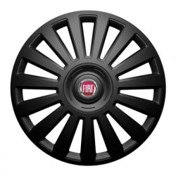 Capacele butucului pentru Fiat (rosu) 15 Luxury black