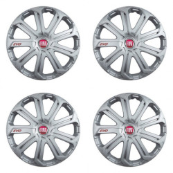 Capace pentru Fiat (roșii) 15 Evo silver