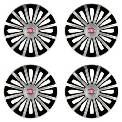 Capace pentru Fiat (roșii) 15 TREND silver and black