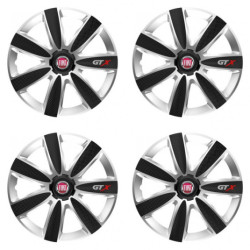 Capace pentru Fiat (roșii) 15 GTX CARBON silver/black