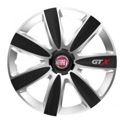 Capace pentru Fiat (roșii) 15 GTX CARBON silver/black