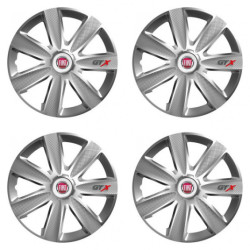 Capace pentru Fiat (roșu) 15 GTX CARBON silver