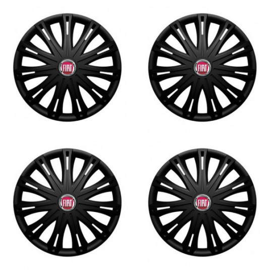 Capace pentru Fiat (roșu) 15 SPARK BLACK