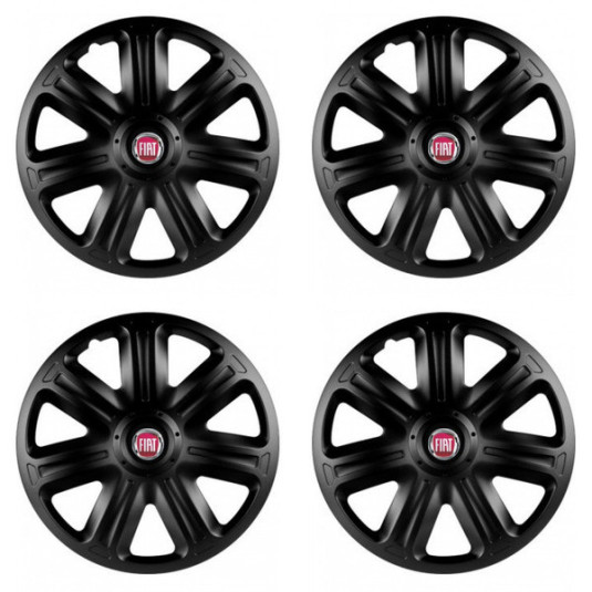 Capacele pentru Fiat (roșu) 15 COMFORT BLACK