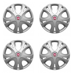 Capace roţi pentru Fiat (roşu) 15 DYNAMIC