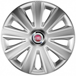 Capace pentru Fiat (roșii) 16 Aviator carbon RC 16 silver