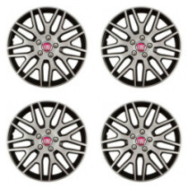 Calote pentru Fiat (roșu) 16 Dakar NC silver and black