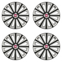 Capacele roților pentru Fiat (roșu) 16 TREND RC double colour