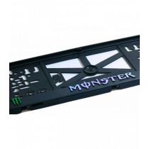 Suport sub tablă de înmatriculare 3D Monster