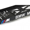 Suport de număr de înmatriculare auto cu inscripție 3D cromată BMW M POWER. Flexibilitate ridicată a suportului numărului de înmatriculare, unde chiar și în cazul unor lovituri minore nu apare crăparea sau pierderea numărului de înmatriculare. Culoare: negru cu logo cromat și ...