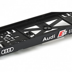 Suport numar inmatriculare 3D AUDI S LINE