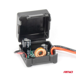 Filtru anti-interferență auto cu convertor DC-DC 12/24V-12V AMiO-04101