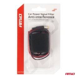 Filtru anti-interferență auto cu convertor DC-DC 12/24V-12V AMiO-04101